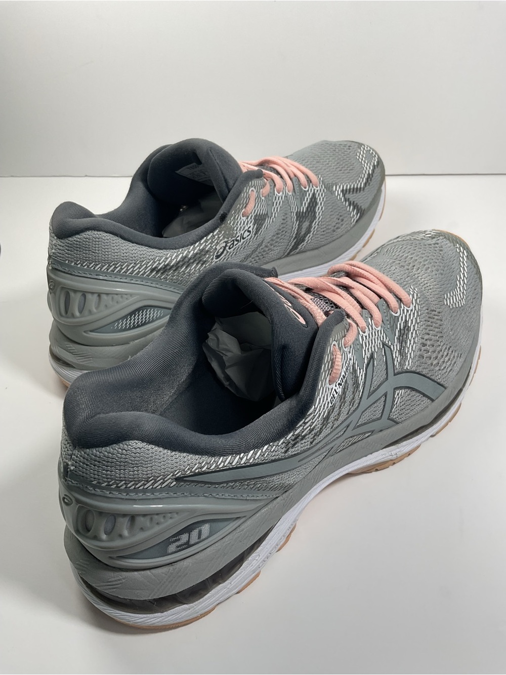 ASICS Gel Nimbus 20 Women’s Size 9 Gray Pink Running Athletic Shoes T850N - Picture 5 of 10